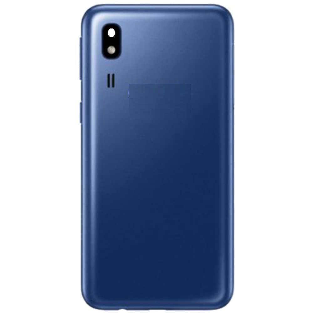 Back Glass Panel for Samsung Galaxy A2 Core Blue with Camera Lens Module and Self Adhesive Tape - EGFix Back Glass Panel for Samsung Galaxy A2 Core Blue with Camera Lens Module and Self Adhesive Tape - EGFix